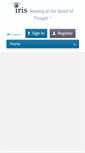 Mobile Screenshot of irisreading.com