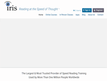 Tablet Screenshot of irisreading.com